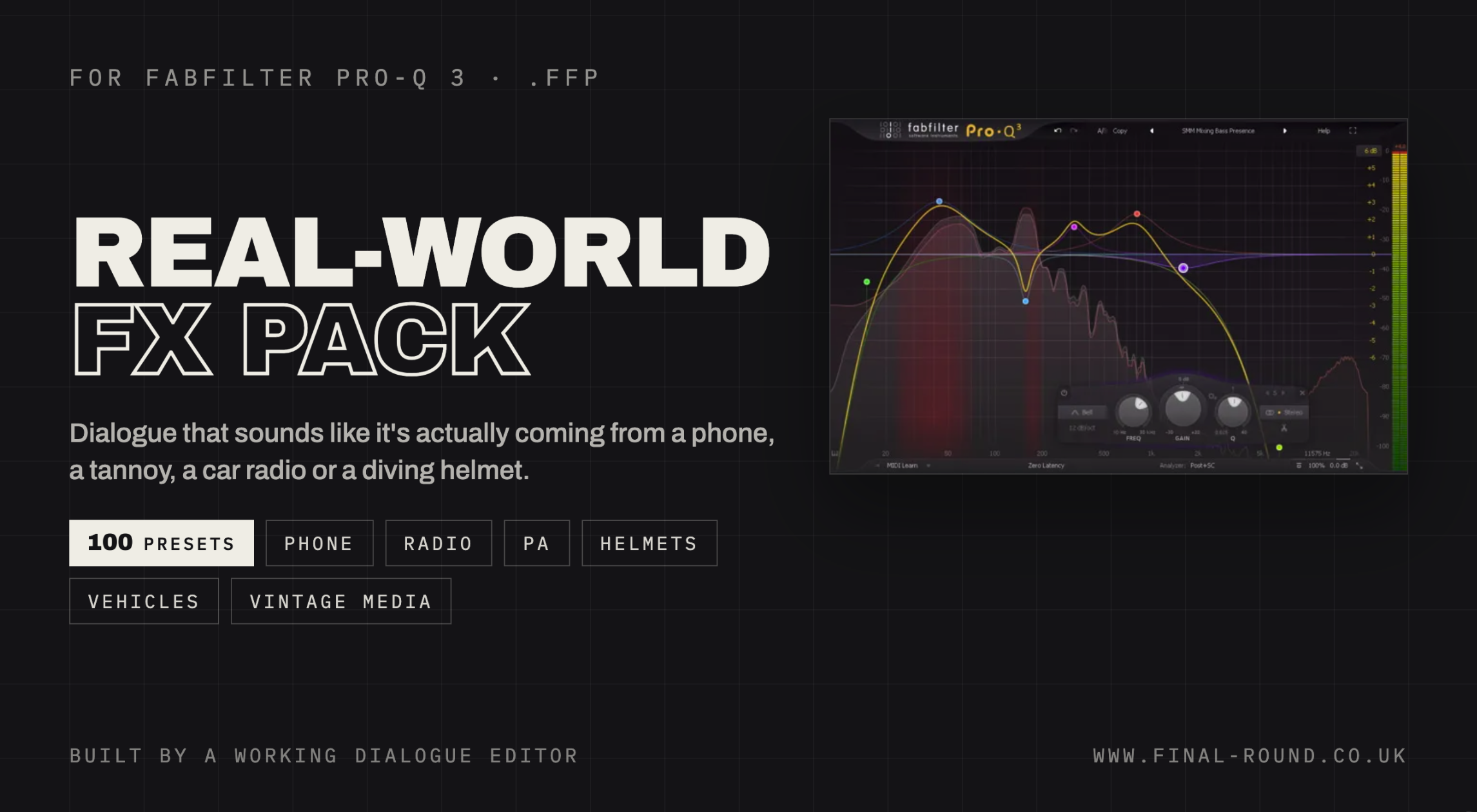 FabFilter Pro-Q 3 Real-World FX Pack